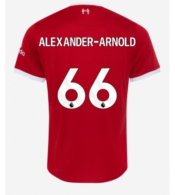 Lacne Muži Futbalové dres Liverpool Alexander-Arnold #66 2023-24 Krátky Rukáv - Domáci